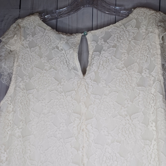 Umgee Elegant Lace Mini Dress in Cream NWT - Picture 10 of 15